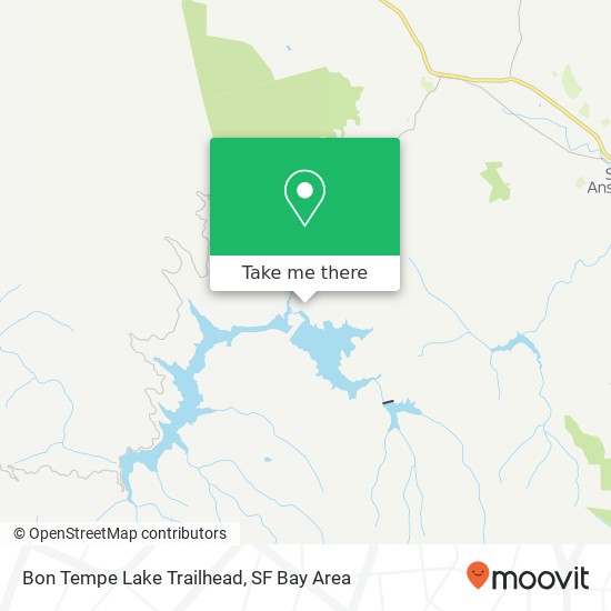 Bon Tempe Lake Trailhead map
