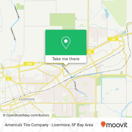 America's Tire Company - Livermore map