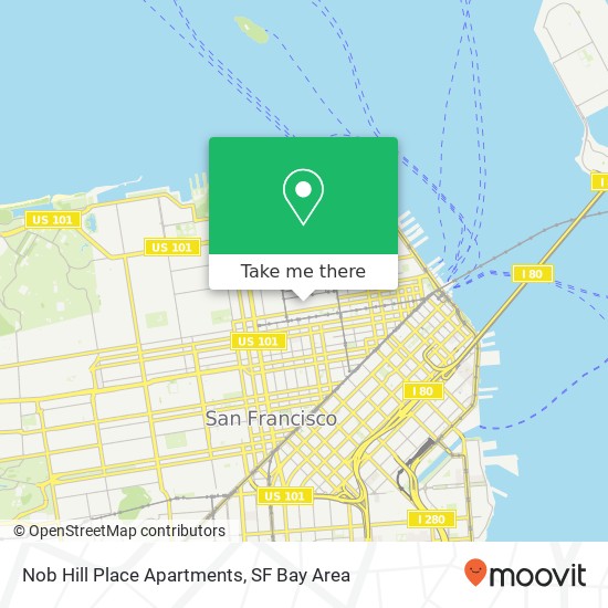 Mapa de Nob Hill Place Apartments