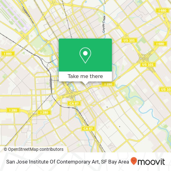 San Jose Institute Of Contemporary Art map