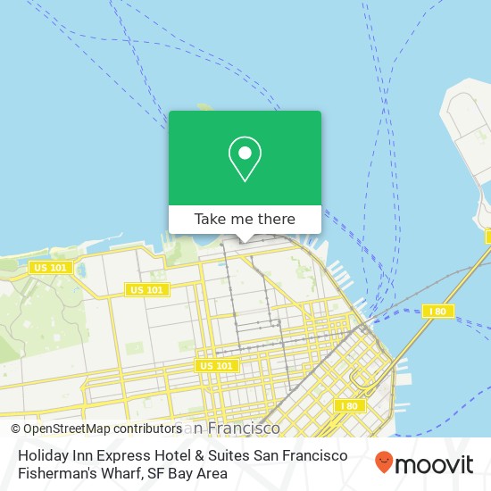 Holiday Inn Express Hotel & Suites San Francisco Fisherman's Wharf map