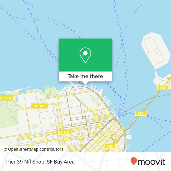 Pier 39 Nfl Shop map