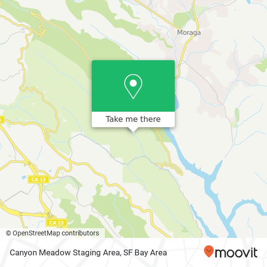 Canyon Meadow Staging Area map