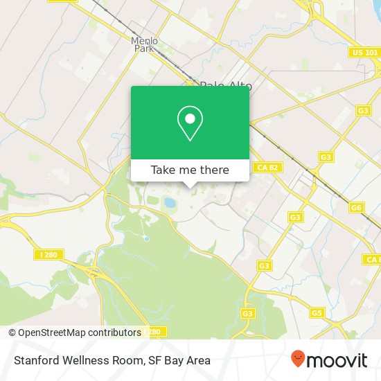 Mapa de Stanford Wellness Room