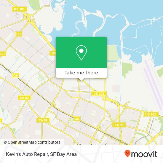 Mapa de Kevin's Auto Repair