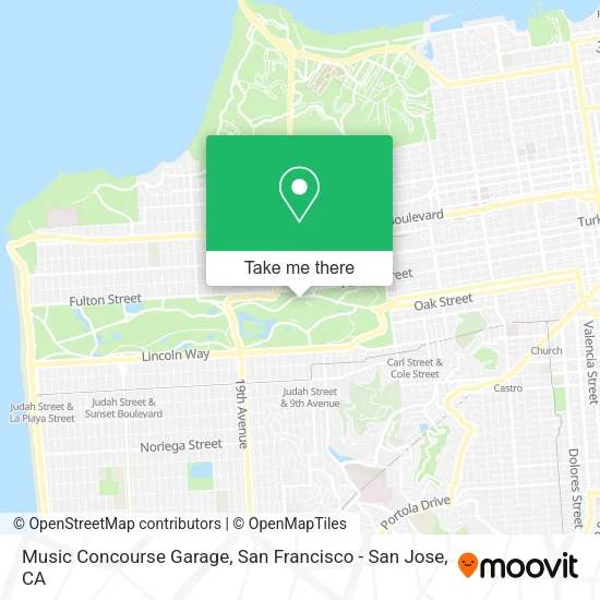 Mapa de Music Concourse Garage
