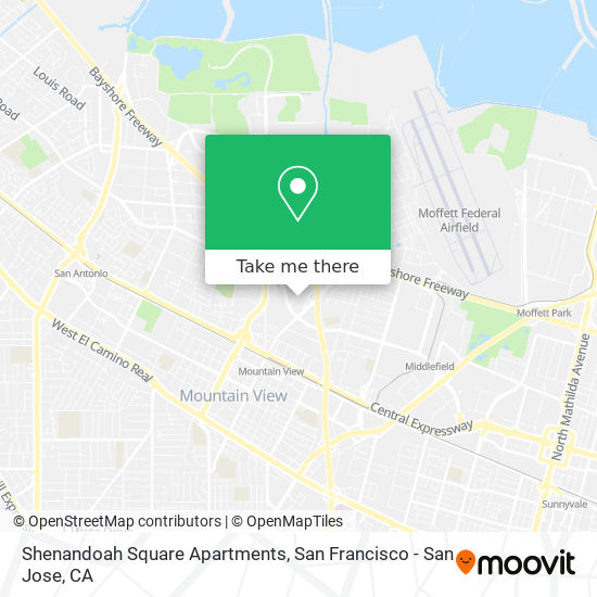 Shenandoah Square Apartments map