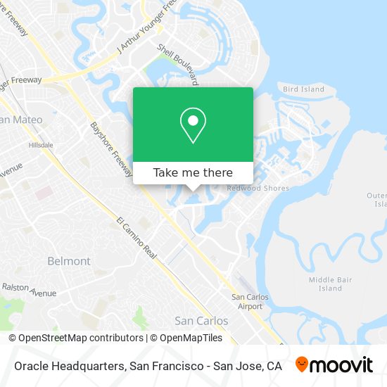 Oracle Headquarters map