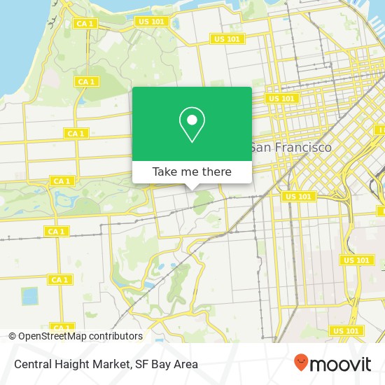 Mapa de Central Haight Market