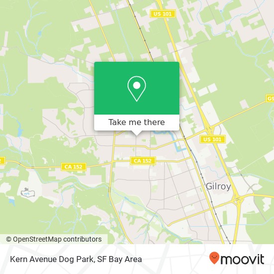 Kern Avenue Dog Park map