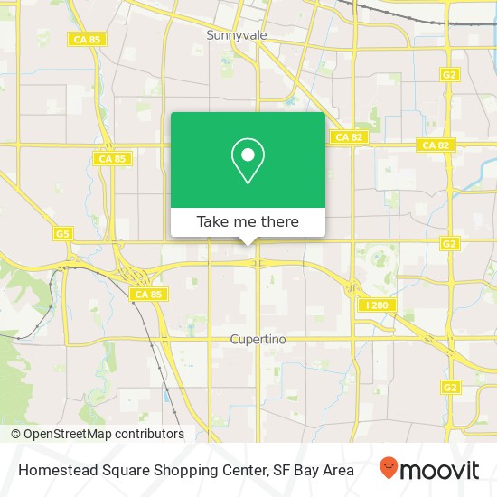 Mapa de Homestead Square Shopping Center