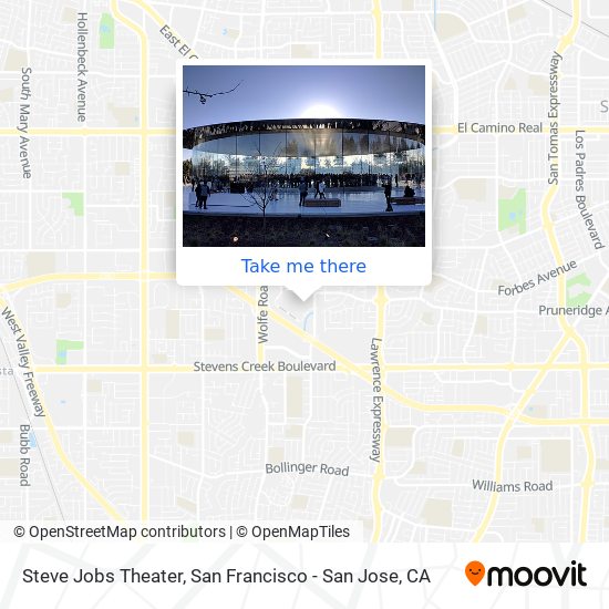 Mapa de Steve Jobs Theater