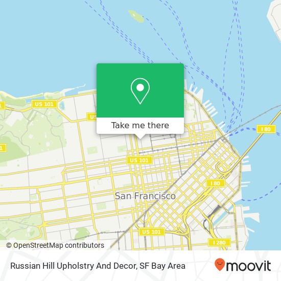 Mapa de Russian Hill Upholstry And Decor