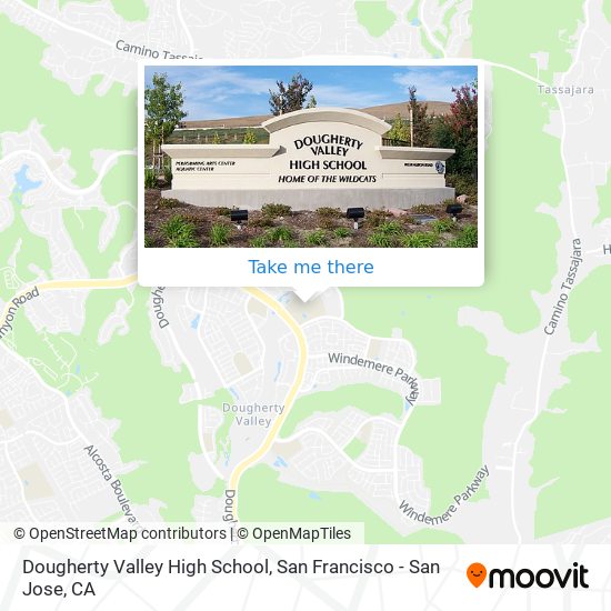 Mapa de Dougherty Valley High School