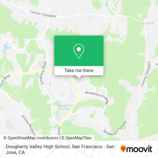 Dougherty Valley High School map