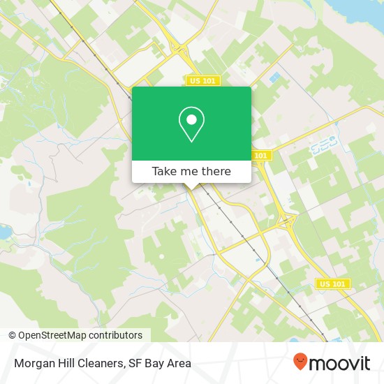 Morgan Hill Cleaners map