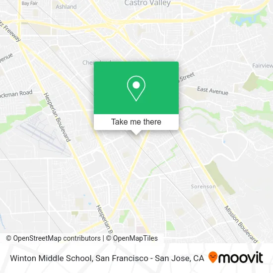Mapa de Winton Middle School