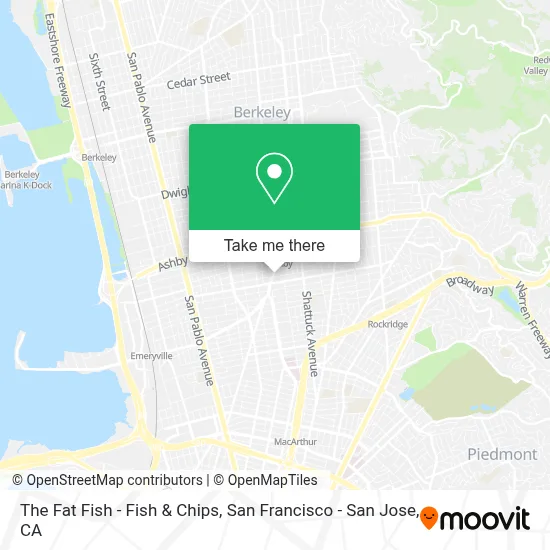 The Fat Fish - Fish & Chips map