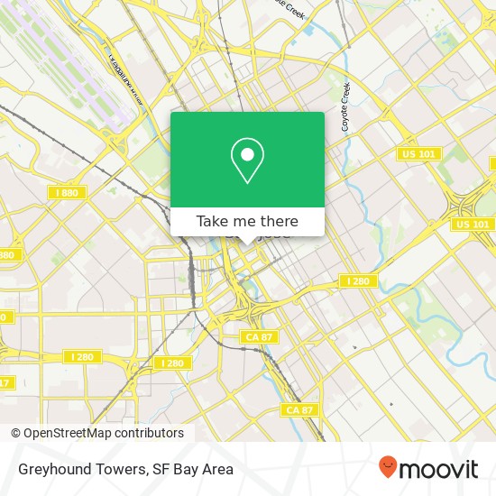 Mapa de Greyhound Towers