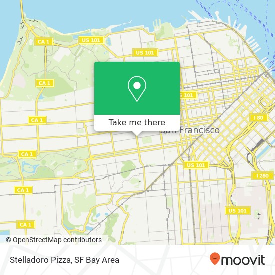 Stelladoro Pizza map