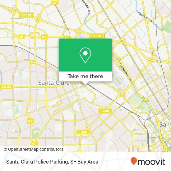 Mapa de Santa Clara Police Parking