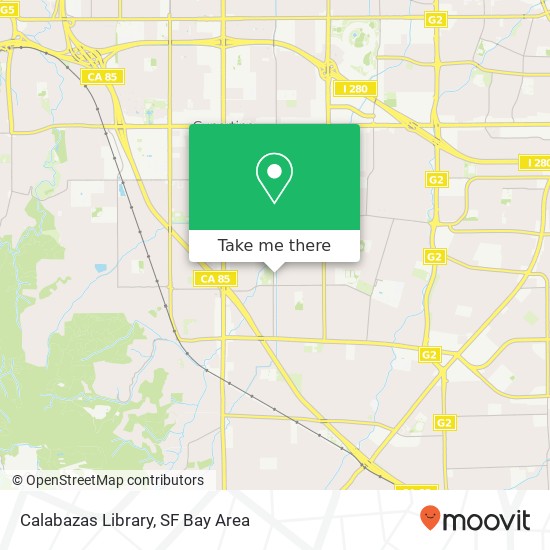 Calabazas Library map