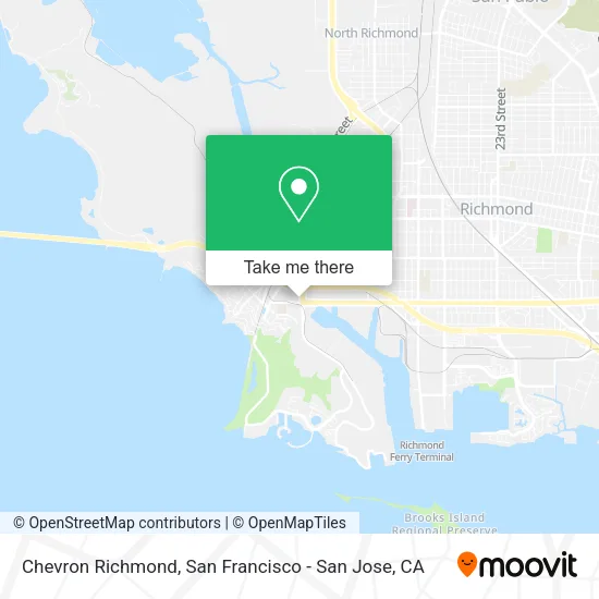 Chevron Richmond map