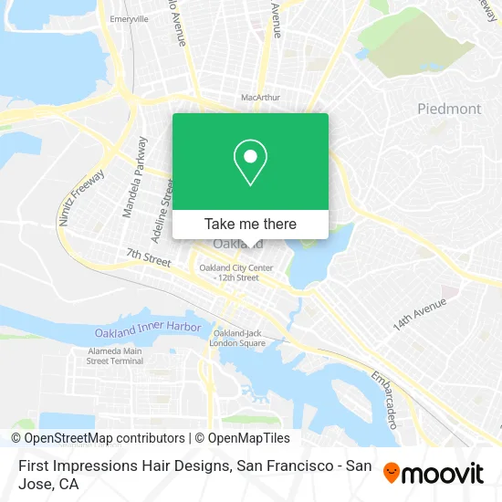 Mapa de First Impressions Hair Designs