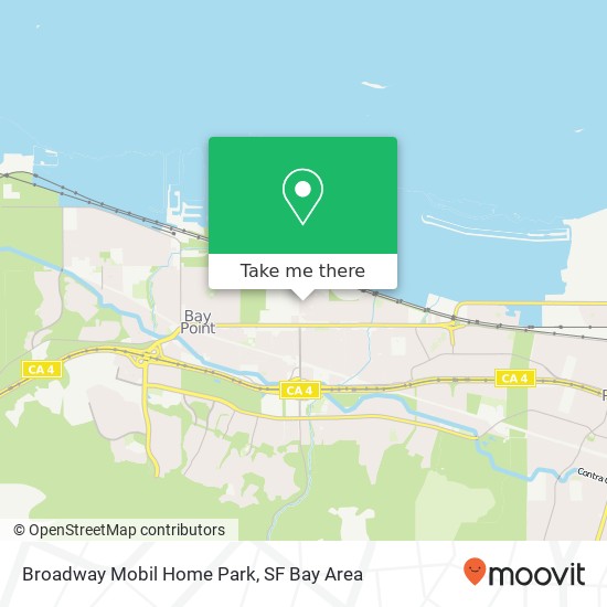 Broadway Mobil Home Park map