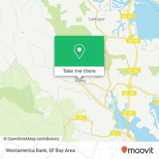 Westamerica Bank map