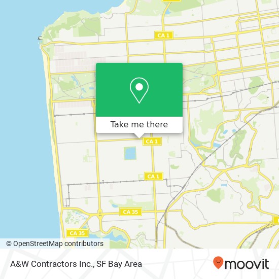 A&W Contractors Inc. map