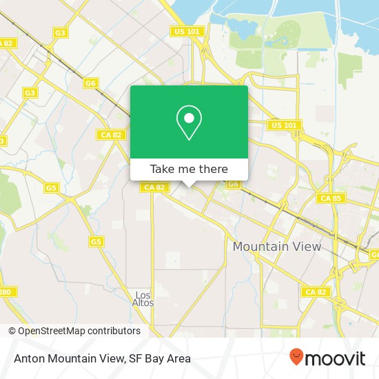 Mapa de Anton Mountain View