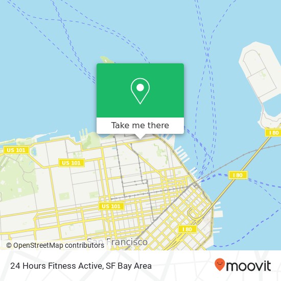 24 Hours Fitness Active map