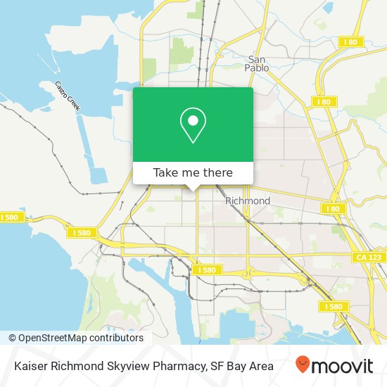 Kaiser Richmond Skyview Pharmacy map