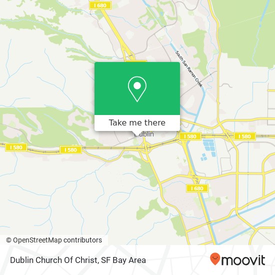 Dublin Church Of Christ map