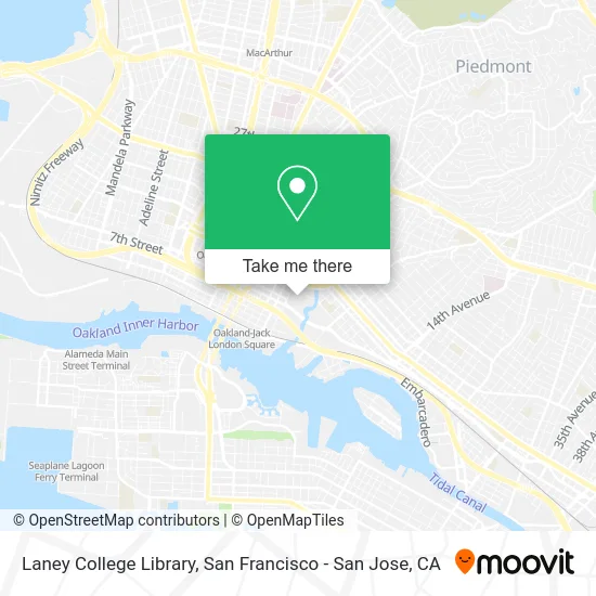 Laney College Library map