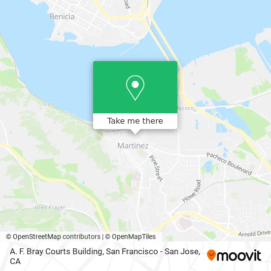 Mapa de A. F. Bray Courts Building