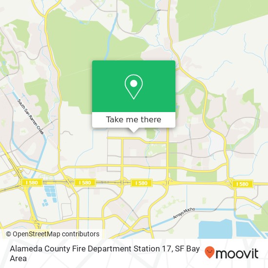 Alameda County Fire Department Station 17 map