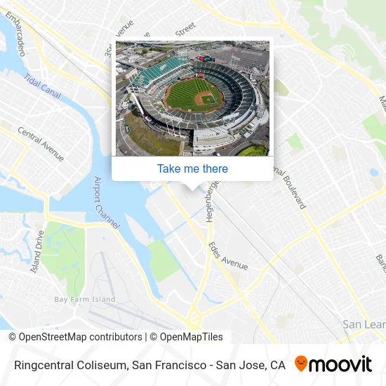 Mapa de Ringcentral Coliseum