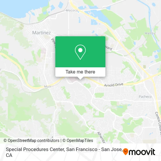 Mapa de Special Procedures Center