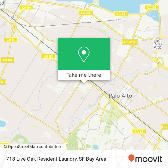 Mapa de 718 Live Oak Resident Laundry