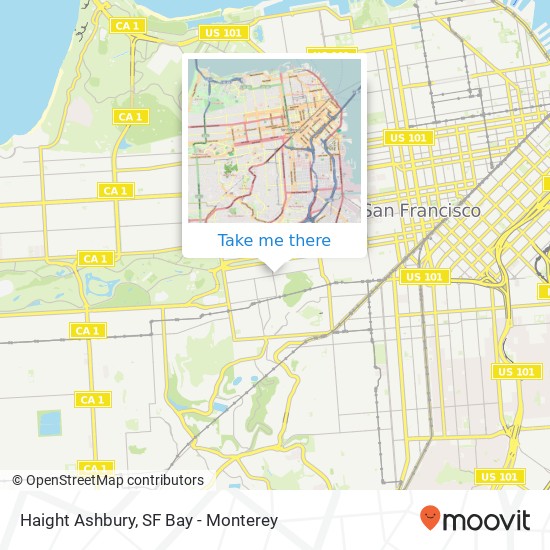 Haight Ashbury map