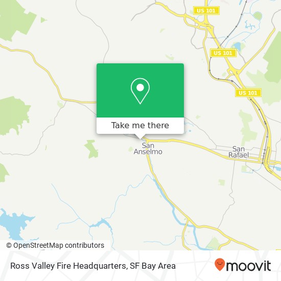 Ross Valley Fire Headquarters map