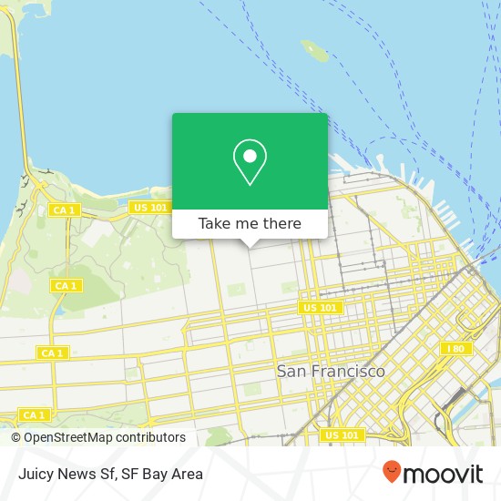 Mapa de Juicy News Sf