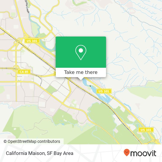 California Maison map