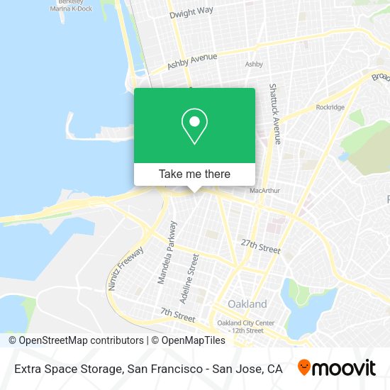 Extra Space Storage map