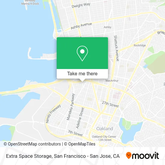 Mapa de Extra Space Storage