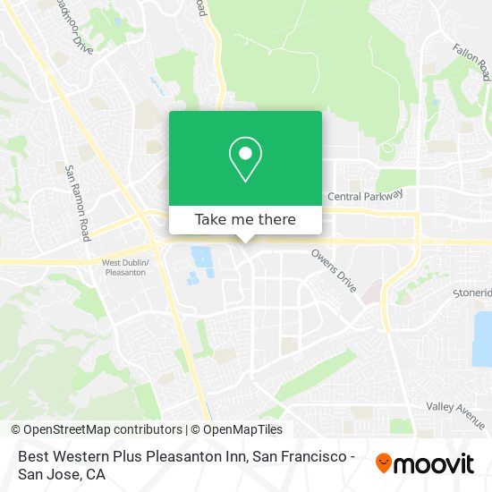 Mapa de Best Western Plus Pleasanton Inn