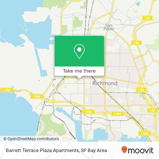 Mapa de Barrett Terrace Plaza Apartments