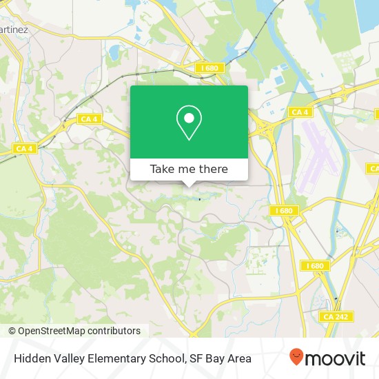 Mapa de Hidden Valley Elementary School